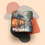 Đế lót ly bằng gỗ in hình Du lịch Vietnam - nhiều hình in