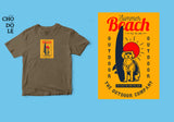 Áo thun unisex cotton 100% in hình Life is better when you surf, and there is dog