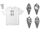 Áo thun unisex cotton 100% in hình Star wars- Dark Ice cream