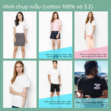 Áo customize chữ theo ý thích khổ A4 - vải cotton 100% (nhiều màu)