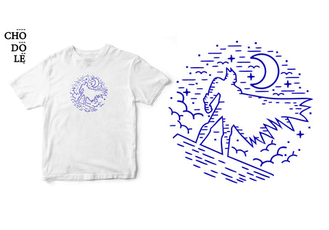 Áo thun unisex cotton 100% in hình Darkest Night