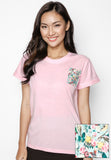 Áo Thun Hồng Floral Pocket 1 Cung Cấp bởi Suvi