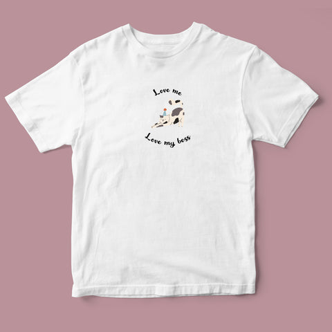 Áo thun unisex in hình Cat lover - Love Me, Love my boss 1