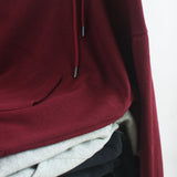 Áo hoodie unisex cotton nỉ trơn - xẻ tà (nhiều màu)