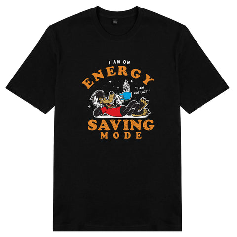 Áo thun unisex cotton in hình Saving Mode (nhiều màu)