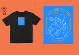 Áo thun unisex cotton 100% in hình Fly me to the moon for great journey