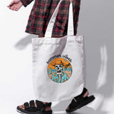 Túi tote vải in hình Summer Vibes (nhiều màu)