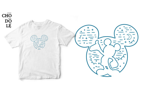 Áo thun unisex cotton 100% in hình Micky 2020