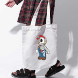 Túi tote vải in hình Half Skeleton - Mario side (nhiều màu)