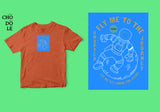 Áo thun unisex cotton 100% in hình Fly me to the moon for great journey