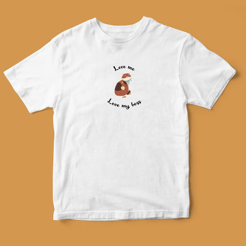 Áo thun unisex in hình Cat lover - Love Me, Love my boss 3
