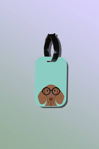 Travel Tag- Glass Daschund