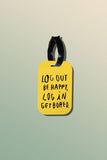 Travel tag - Log Out Be Happy