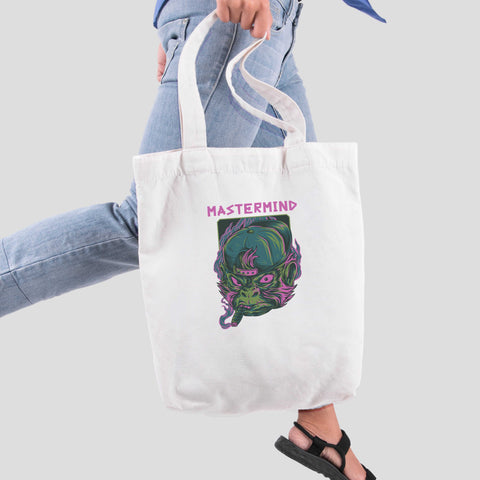 Túi tote vải in hình Mastermind (nhiều màu)