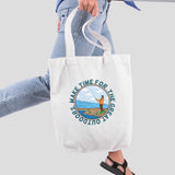 Túi tote vải in hình The Great Outdoor - Fishing (nhiều màu)