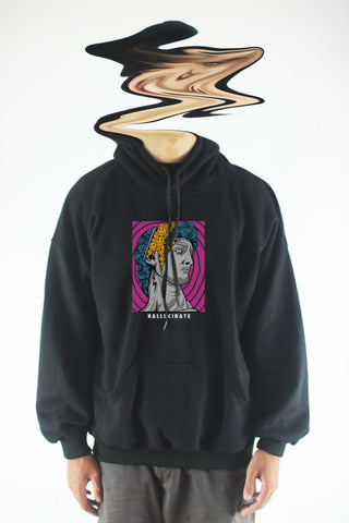 Áo khoác hoodie unisex cotton hình HALLUCINATE (nhiều màu)