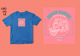Áo thun unisex cotton 100% in hình Japanese Art - Dragon Warrior