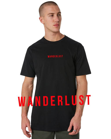 Áo thun unisex in chữ Wanderlust