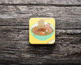 Đế ly bằng gỗ in hình Ramen