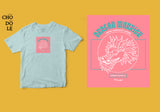 Áo thun unisex cotton 100% in hình Japanese Art - Dragon Warrior