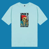 Áo thun unisex cotton in hình Smoking Everyday (nhiều màu)
