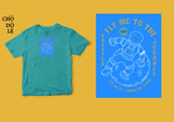 Áo thun unisex cotton 100% in hình Fly me to the moon for great journey