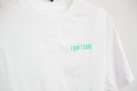 Áo thun cotton 100% in chữ I don't care (nhiều màu)