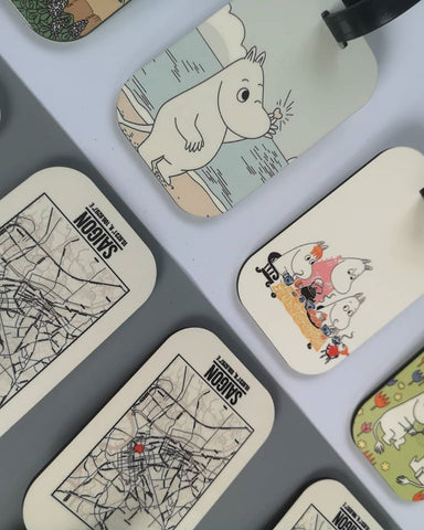 Travel tag cho túi xách/balo du lịch in hình Moomin