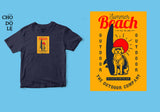 Áo thun unisex cotton 100% in hình Life is better when you surf, and there is dog