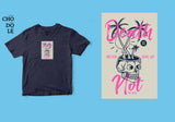 Áo thun unisex cotton 100% in hình Death is not the end, never give up