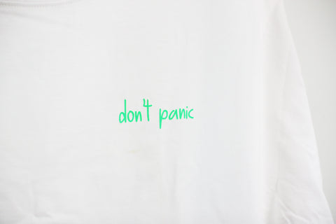 Áo thun cotton 100% in chữ Don't panic (nhiều màu)