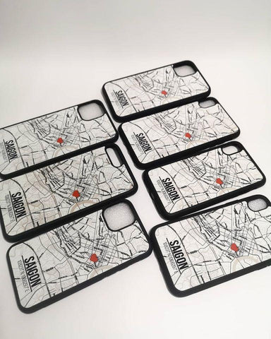 Ốp lưng dẻo iphone in hình Love City Map - Madrid