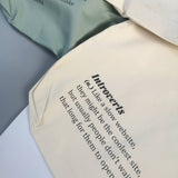 Túi tote custom in chữ  Introvert ( trắng raw)