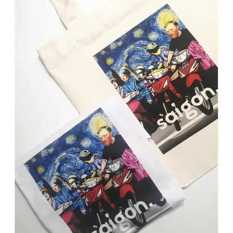 Túi tote in hình Saigon Starry Night
