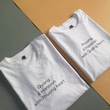 Áo thun cặp / couple customize chữ theo ý thích