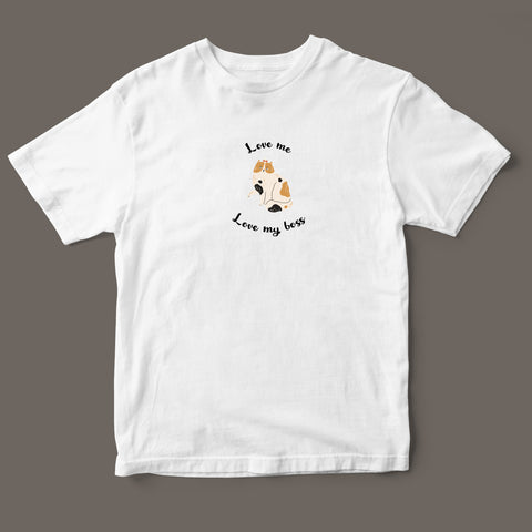 Áo thun unisex in hình Cat lover - Love Me, Love my boss 8