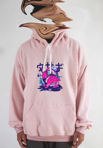 Áo khoác hoodie unisex cotton hình Rabbit  (nhiều màu)