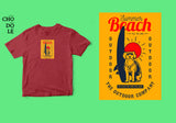 Áo thun unisex cotton 100% in hình Life is better when you surf, and there is dog
