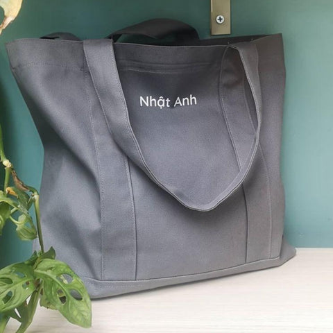 Túi Mono tote in customize tên theo ý thích