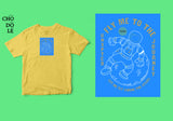 Áo thun unisex cotton 100% in hình Fly me to the moon for great journey