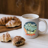 Ly sứ uống trà/ cafe in hình Life is better by the campfire