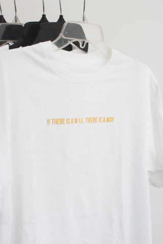 Áo thun cotton 100% in chữ If there is a will, there is a way  (nhiều màu)