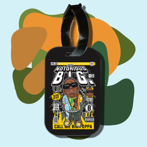 Travel tag cho túi xách/balo du lịch in hình pop culture cartoon series Hip Hop Legends BIG