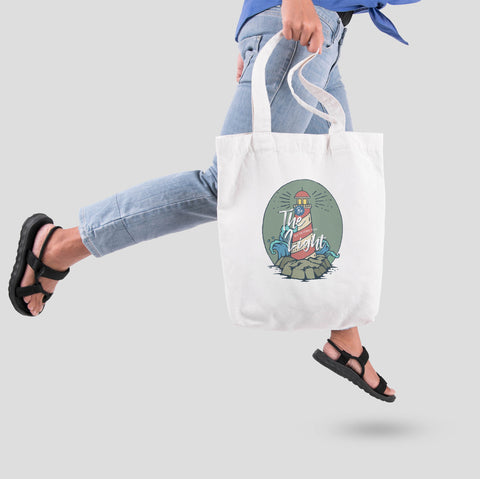 Túi tote custom in hình Be The Light Helps The Others To See
