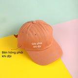 Nón lưỡi trai in custom chữ theo ý thích, form mềm - nhiều màu.