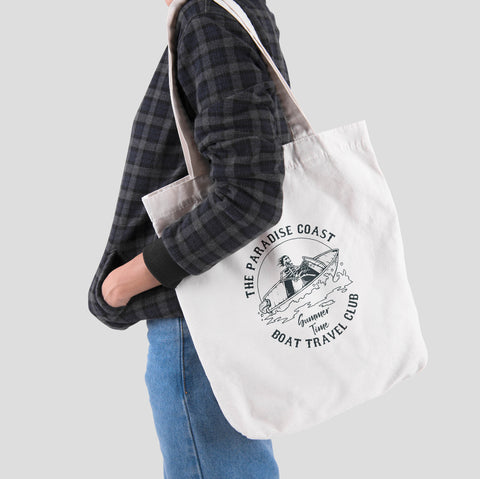 Túi tote  in hình Boat travel club