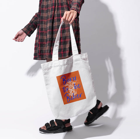 Túi tote custom in hình Born to be Biker