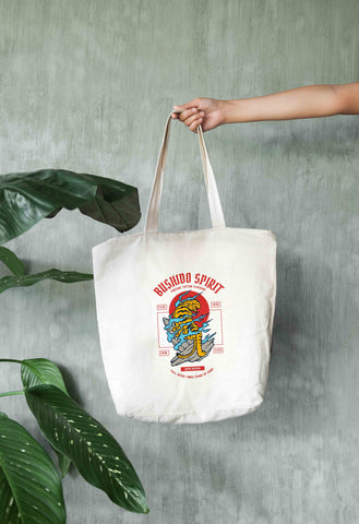 Túi tote in hình Bushido spirit - tiger
