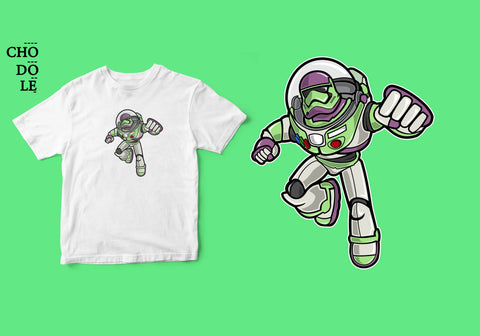 Áo thun unisex cotton 100% in hình Super Heroes Series - Buzz Trooper (nhiều màu)