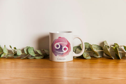 Ly sứ uống trà/ cafe in hình Cung hoàng đạo Cancer Cự Giải